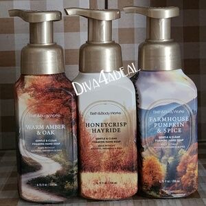 3X Bath Body Works FALL 2025 8.75 FL OZ Foaming Hand Soap Bundle